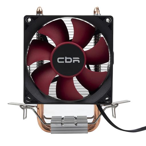 CBR-CC-2800-PWM Кулер для процессора, Al+Cu, 2 heat pipes, Socket 775/1155/1156/1150/1151/1200/1700/940/AM2/АМ2+/АМ3/AM3+/FM1/FM2/AM4/AM5, TDP 95W, 90mm Fan, 1600RPM, HB, 4pin, 26db фото 1