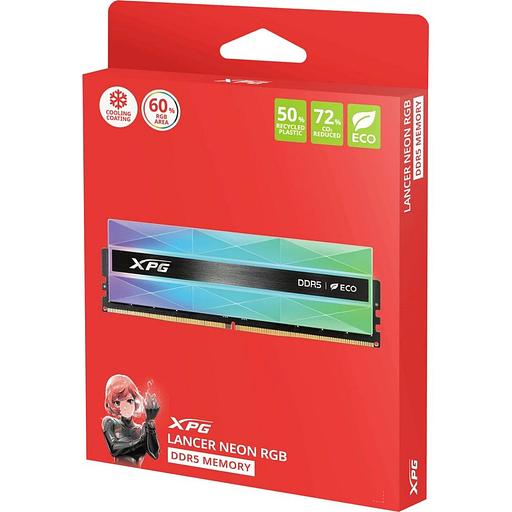 Модуль памяти DIMM DDR5-6000 32GB (16GBx2) RGB AX5U6000C3016G-DCLANRSG A-DATA фото 5