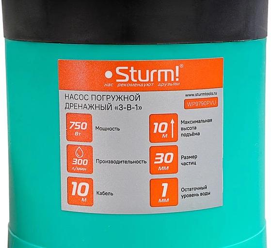 Насос дренажный Sturm! WP9790PVU 450Вт 12000л/час фото 7