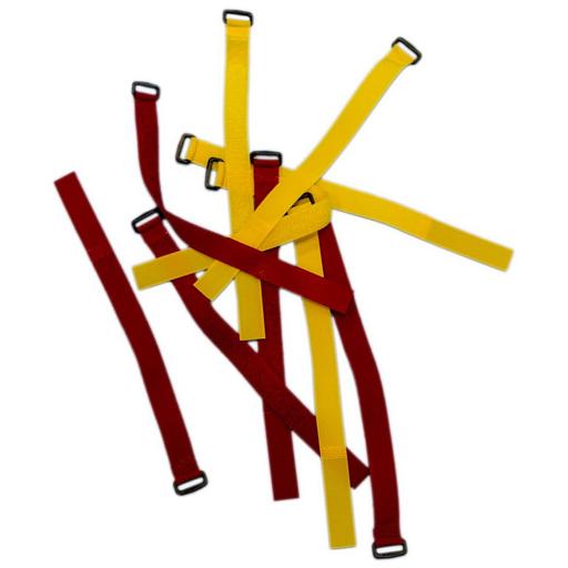 Крепеж Hyperline WASN-290-mix-10 Хомут для кабеля, липучка с мягкой застежкой, 290x20мм, цвет в ассортименте (10шт.) фото 1