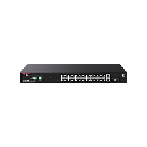 IP-COM G2228P-24-410W Web smart коммутатор с 26 гигабитными портами и 2 SFP-портоми, PoE 24х30Вт (до 370Вт) фото 1