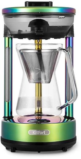Кофеварка капельная Kitfort КТ-7488 600Вт зеленый фото 1