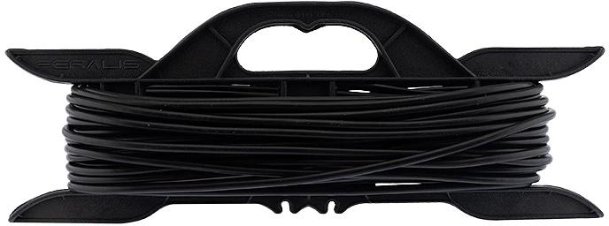 Удлинитель силовой PROconnect ПВС (11-7102) 2x0.75кв.мм 1розет. 20м ПВС 6A пласт.рамка черный фото 2