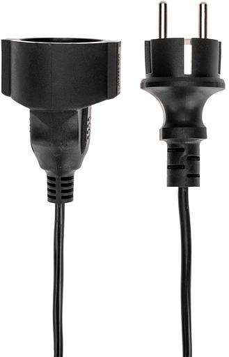 Удлинитель силовой PROconnect PROc-Uc (13-4910) 2x0.75кв.мм 1розет. 20м ПВС 6A без катушки черный фото 3