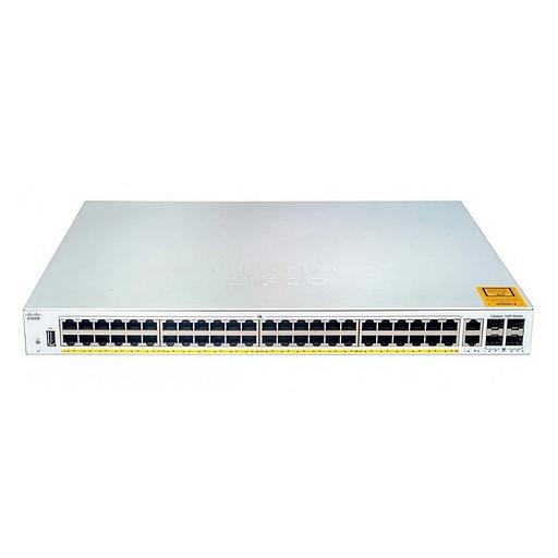 Коммутатор CISCO Catalyst 1000 48x 10/100 RJ-45 PoE+, 2x SFP/RJ-45 combo and 2 SFP uplinks, PoE+ 370W, C1000FE-48P-4G-L фото 1