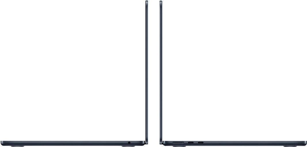 Ноутбук Apple MacBook Air A3240 M4 10 core 16Gb SSD256Gb/8 core GPU 13.6" Liquid Retina (2560x1664) macOS midnight WiFi BT Cam (MW123HN/A) фото 2