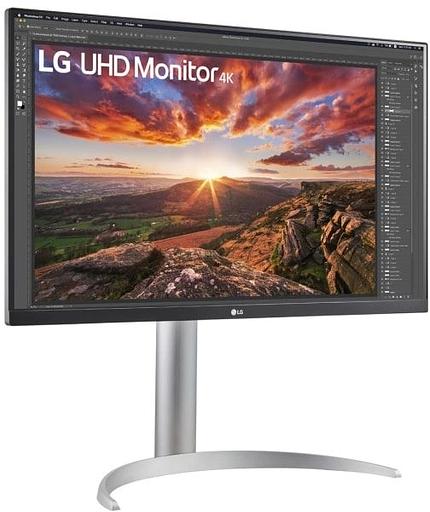 Монитор LG 27" UltraFine 27UP850K-W серебристый IPS LED 5ms 16:9 HDMI M/M матовая HAS 1200:1 400cd 178гр/178гр 3840x2160 60Hz DP 4K USB 5.9кг фото 3