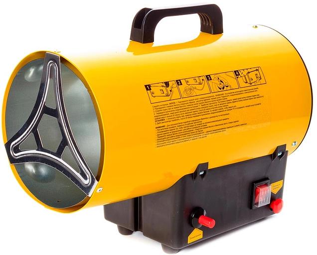 Тепловая пушка газовая RedVerg RD-GH12 1200Вт желтый/черный фото 3