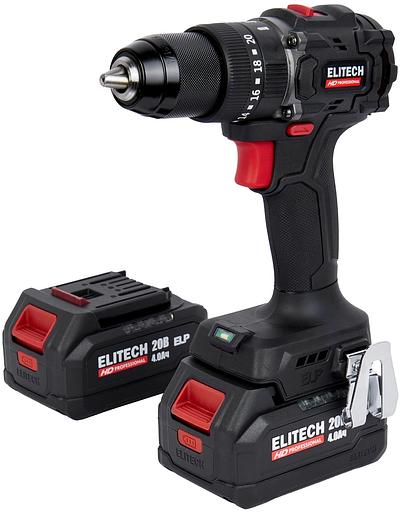Дрель-шуруповерт Elitech CD 20ISL2 (E2201.041.02) 80Вт аккум. патрон:быстрозажимной (кейс в комплекте) (205723) фото 1
