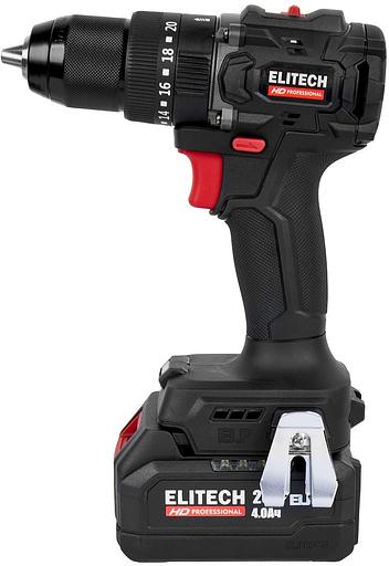 Дрель-шуруповерт Elitech CD 20ISL2 (E2201.041.02) 80Вт аккум. патрон:быстрозажимной (кейс в комплекте) (205723) фото 3