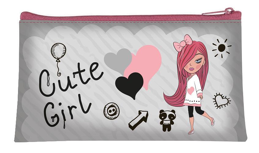 Пенал-косметичка Silwerhof 850949 Модница 1отд. 190х105мм текстиль фото 1