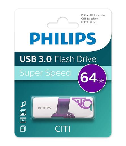 Флеш накопитель 64GB PHILIPS CITI3.0 64GB, USB 3.0 фото 1