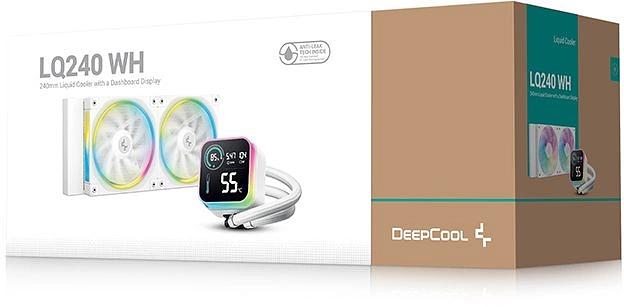 Система водяного охлаждения Deepcool LQ240 Wh ARGB Soc-AM5/AM4/1200/1700/1851 белый 4-pin 38.71dB Al LCD 300W 1530gr Ret (R-LQ240-WHDSMC-G-1) фото 6