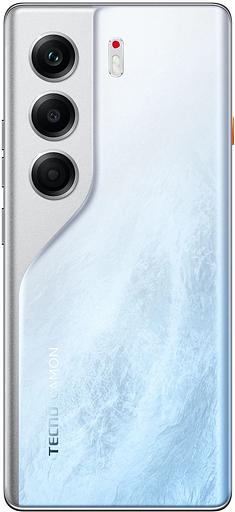 Смартфон Tecno Camon 40 Pro 256Gb 8Gb белый моноблок 3G 4G 6.78" Android 14 50Mpix 802.11 a/b/g/n/ac NFC GPS GSM900/1800 GSM1900 Protect фото 3