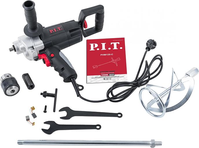 Дрель-миксер P.I.T. PHM120-C 1050Вт ключевой фото 5