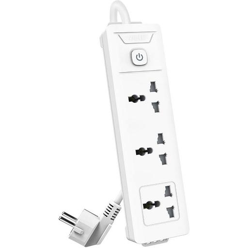 Сетевой фильтр универсальный Deli ET401/ 3розетки, 3 м фото 1