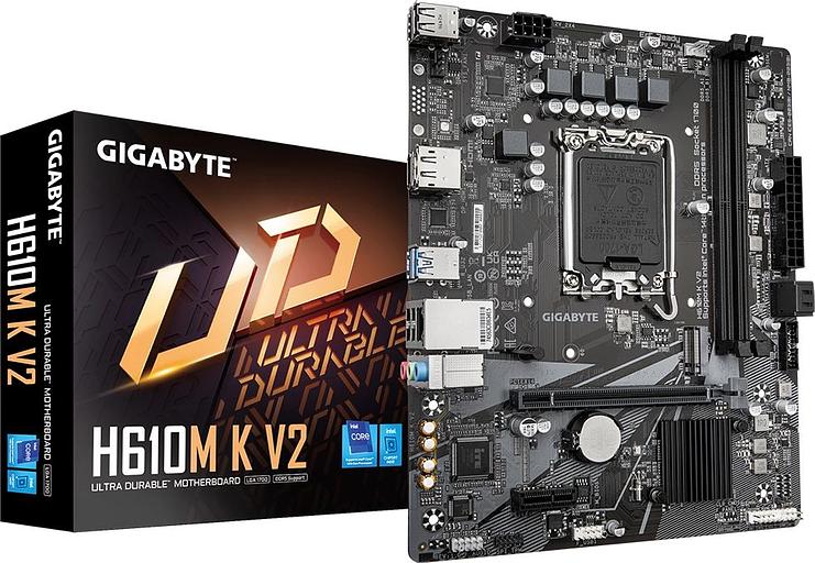 Материнская плата Gigabyte H610M K V2 Soc-1700 Intel H610 2xDDR5 mATX AC`97 8ch(7.1) GbLAN+HDMI+DP фото 5