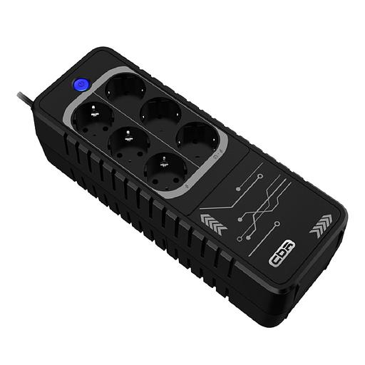 ИБП CBR [LHT-850-6E] Offline 850VA/480W 6Ah12V 6 x Shuko+ Breaker фото 1