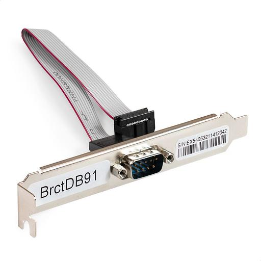 Exegate EX298291RUS Планка портов в корпус 1xCOM ExeGate BrctDB91 (Com 10-pin (F) --> RS232 DB9 Male, кабель 20см) фото 1