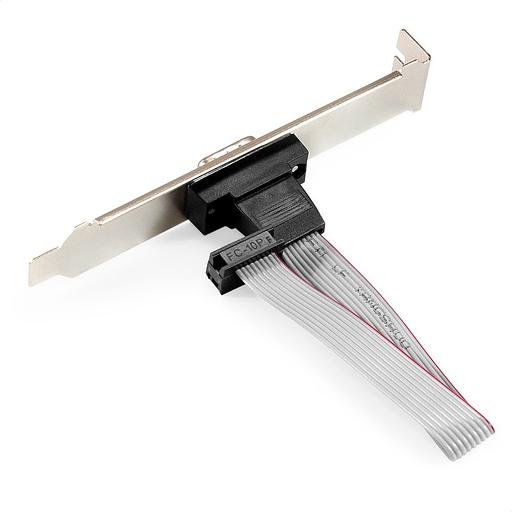 Exegate EX298291RUS Планка портов в корпус 1xCOM ExeGate BrctDB91 (Com 10-pin (F) --> RS232 DB9 Male, кабель 20см) фото 2