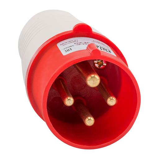 Вилка 014-16А-6h-380AC-3P+PE-IP44 фото 1