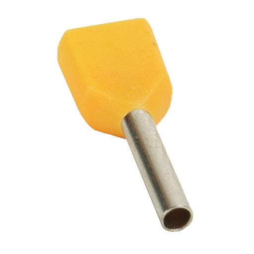 Наконечник штыревой втулочный под два провода НШвИ2 OptiKit T-Shv2-PVC- 1,0-10 (100шт) фото 1