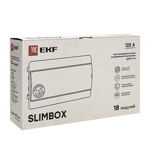 Щит ЩРВ-П-18 "SlimBox" IP41 бел. дверца PROxima EKF sb-v-18w фото 2