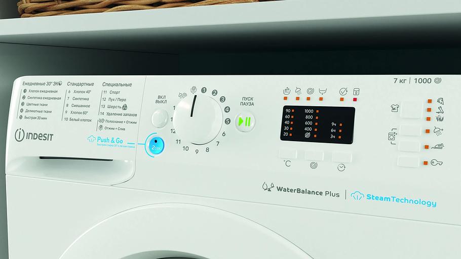 Стиральная машина Indesit BWSA 71052X WWV RU белый, загрузка фронтальная 7 кг, 1000 об/мин., класс: А фото 8
