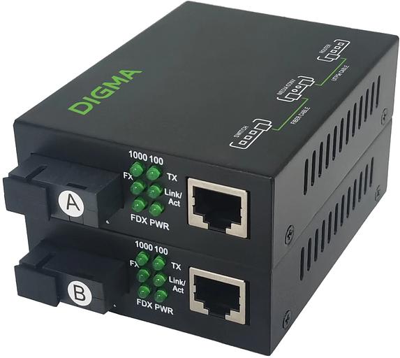 Медиаконвертер Digma DMC-1G53-20BL фото 2