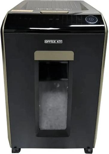 Шредер Office Kit SA200M1,9х10 черный/серый с автоподачей (секр.P-5) фрагменты 220лист. 40лтр. скобы пл.карты фото 2