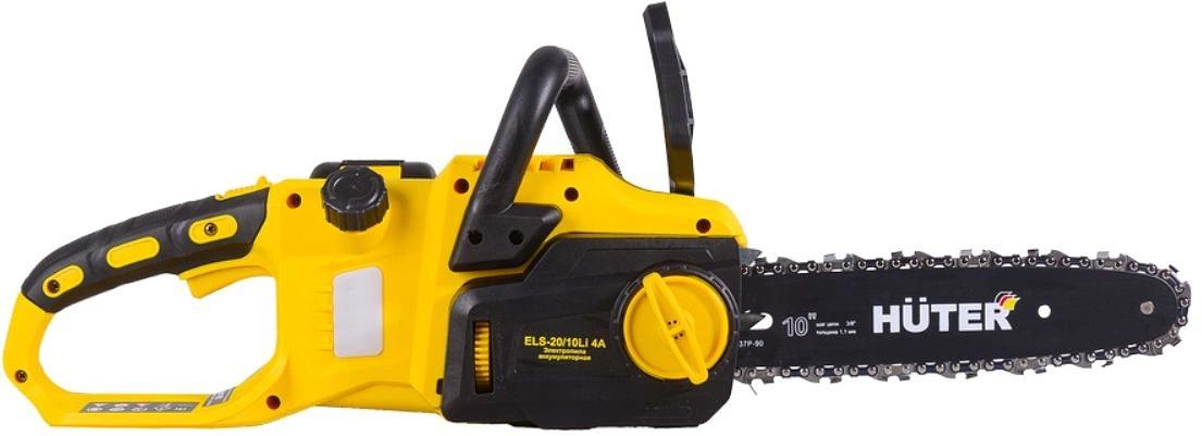 Цепная пила Huter ELS-20/10Li 4A дл.шины:10" (25cm) 1аккум. 4Ач ЗУ (70/10/54) фото 3