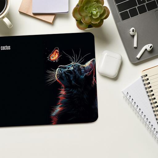 Коврик для мыши Cactus Night Cat 220x180x2мм (CS-MP-P12XS) фото 3