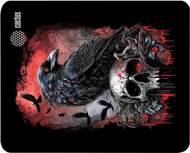 Коврик для мыши Cactus Raven 250x200x2мм (CS-MP-D14S) фото 1