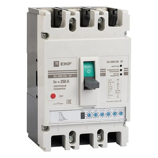 Выключатель автоматический ВА-99М 250/250А 3P 50кА с электронным расцепителем EKF PROxima фото 1