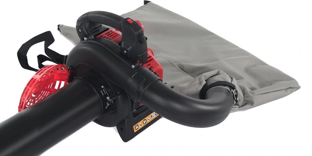 Воздуходувка-пылесос Интерскол ВБ 28П черный/красный фото 3