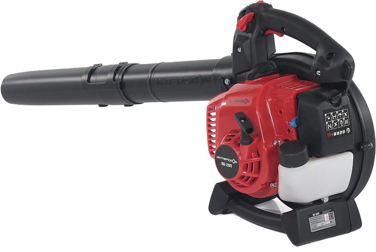 Воздуходувка-пылесос Интерскол ВБ 28П черный/красный фото 4