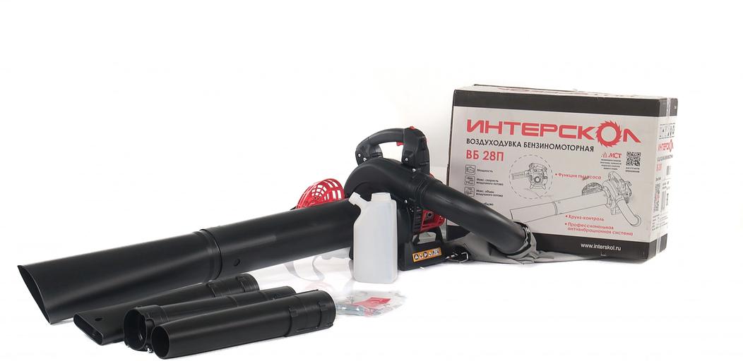 Воздуходувка-пылесос Интерскол ВБ 28П черный/красный фото 8