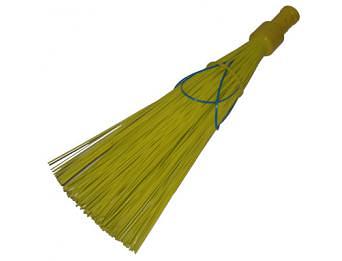 Метла синтетическая круглая универсальная с регулируемой пластиной ОПТ фото 1