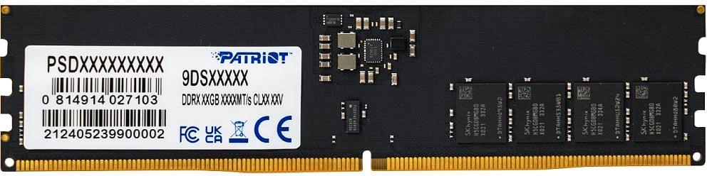 Оперативная память PATRIOT DDR 5 CUDIMM 32Gb 6400Mhz, Signature Line (PSD532G6402C) (retail) фото 1