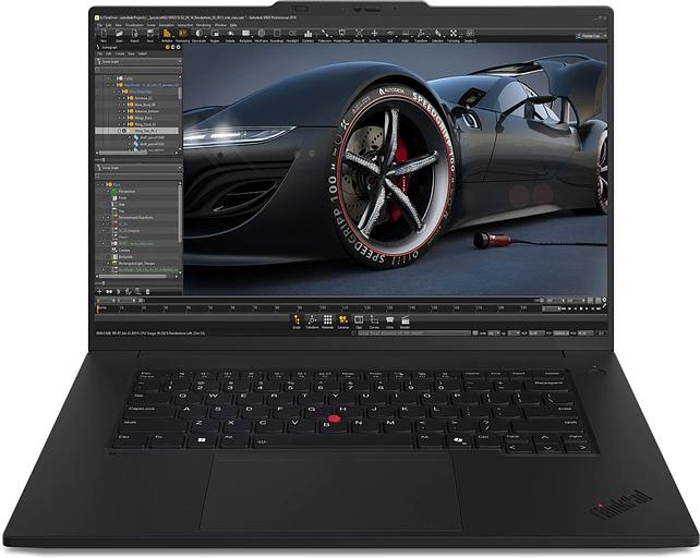 Ноутбук Lenovo ThinkPad P1 G7 Core Ultra 7 155H 32Gb SSD1Tb NVIDIA GeForce RTX4060 8Gb 16" IPS WQXGA (2560x1600) Windows 11 Pro black WiFi BT Cam (21KWS60D00) фото 1