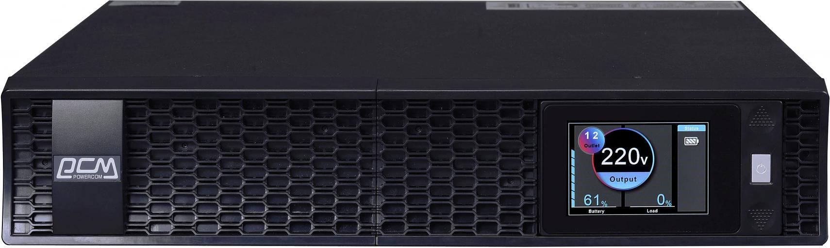 Источник бесперебойного питания Powercom Next, On-Line, 1000VA/1000W, Rack/Tower, 8*IEC320-C13, LCD, Serial+USB, SmartSlot, подкл. доп. Батарей (2027157) фото 6