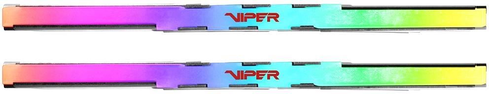 Оперативная память Patriot Memory Viper Venom RGB, DDR5, 48GB (2x24GB), 6000 MHz, CL30, с радиатором, RGB, серебристый/чёрный фото 5