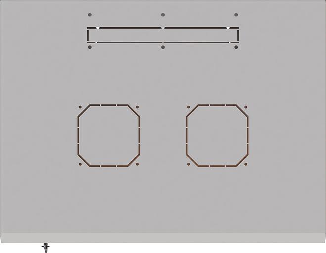 Шкаф коммутационный Suprlan (05-1506) настенный 15U 600x600мм пер.дв.стекл направл.под закл.гайки 70кг RAL 7035 535мм 29.7кг 750мм фото 2