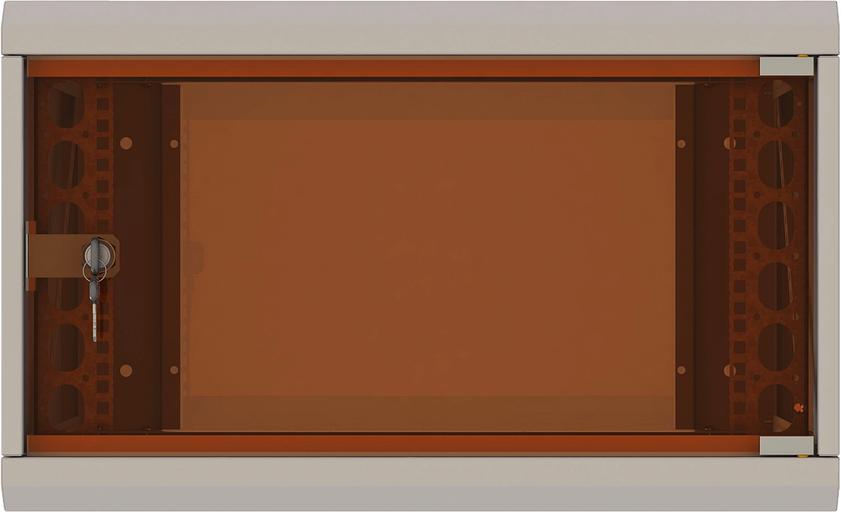 Шкаф коммутационный Suprlan (05-1506) настенный 15U 600x600мм пер.дв.стекл направл.под закл.гайки 70кг RAL 7035 535мм 29.7кг 750мм фото 5