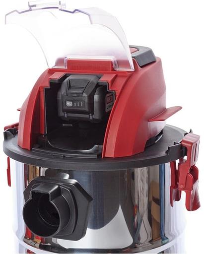 Строительный пылесос RedVerg RD-VC18/U 400Вт (уборка: сухая/сбор воды) черный фото 3