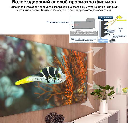 Экран на раме Cactus 127x224см Alr Expert CS-PSALRE-224X127-MM магнитное крепление 16:9 настенный натяжной черный фото 3
