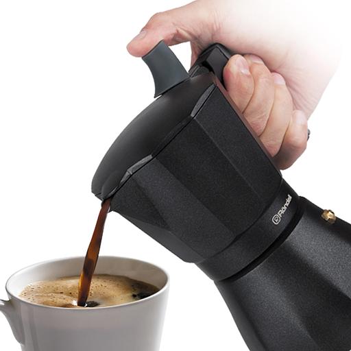 Кофеварка гейзерн. Rondell Kafferro RDA-1275 0.45л алюминий темно-серый фото 7