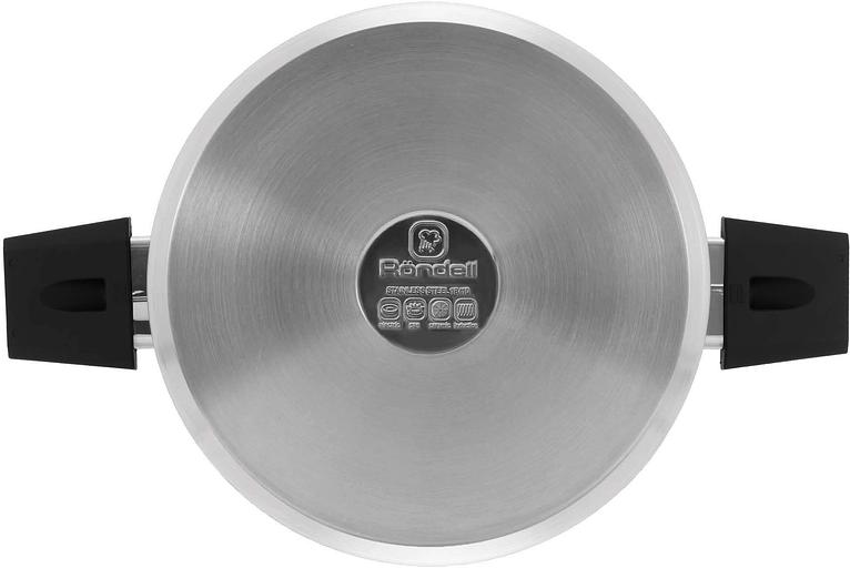 Кастрюля Rondell Blitz RDS-1890 5.2л. d=24см (с крышкой) стальной фото 4