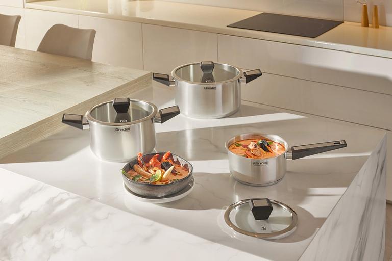 Кастрюля Rondell Blitz RDS-1890 5.2л. d=24см (с крышкой) стальной фото 10