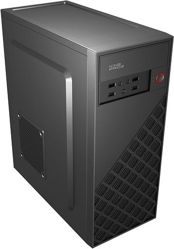 Корпус KingPrice KPCC-MD203 черный без БП ATX 1x80mm 3x120mm 2xUSB2.0 audio фото 2